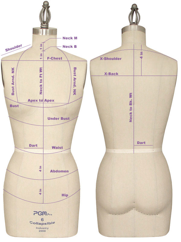 PDM WORLDWIDE Dress Forms for Sewing, Gray Female Mannequin Adjustable Size  12-18, Pinnable Model Body with 13 Dials & Detachable Casters, 42.5-60